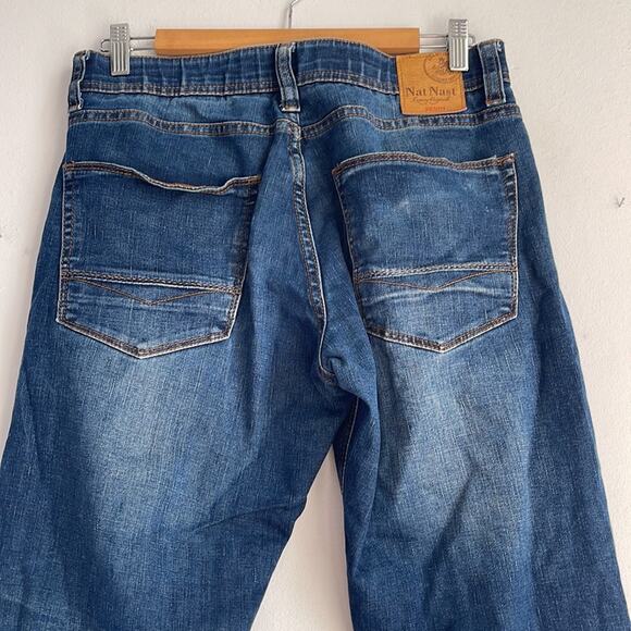 Nat Nast elastic waist comfort straight leg stretch denim jeans sz 30x32 - Picture 6 of 7